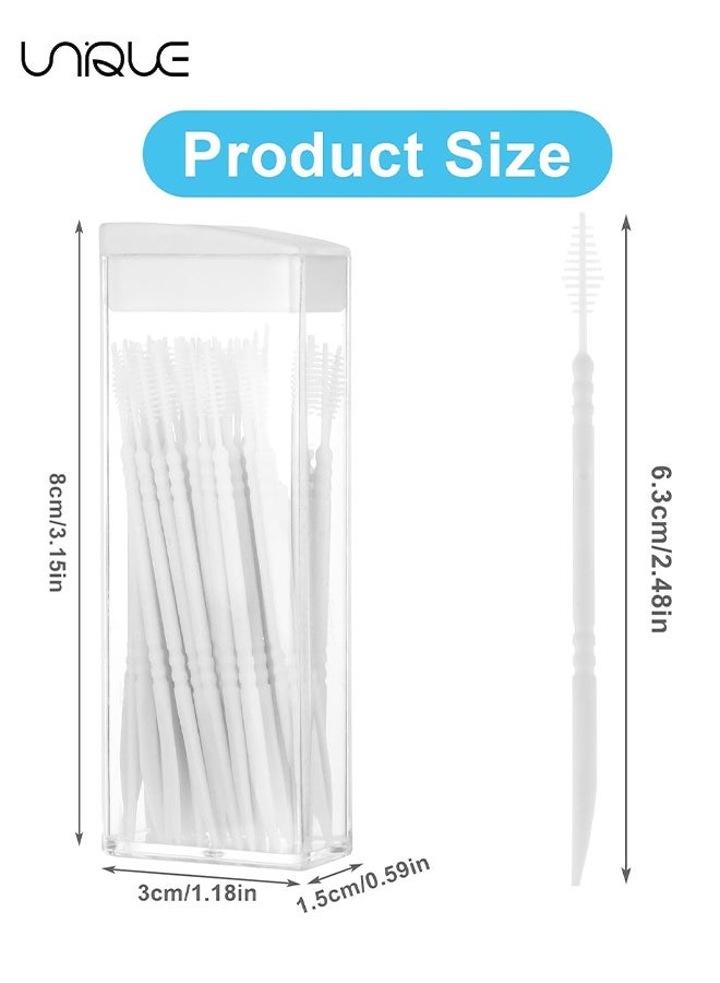 Unique 240PCS Double-Ended Toothpicks - 60Pcs/Box Plastic Toothpick - Disposable Toothpicks - 4 Colors - Portable Toothpicks - For Teeth Cleaning, Interdental Brush, Oral Care, Dental Cleaning Sticks - Image 2