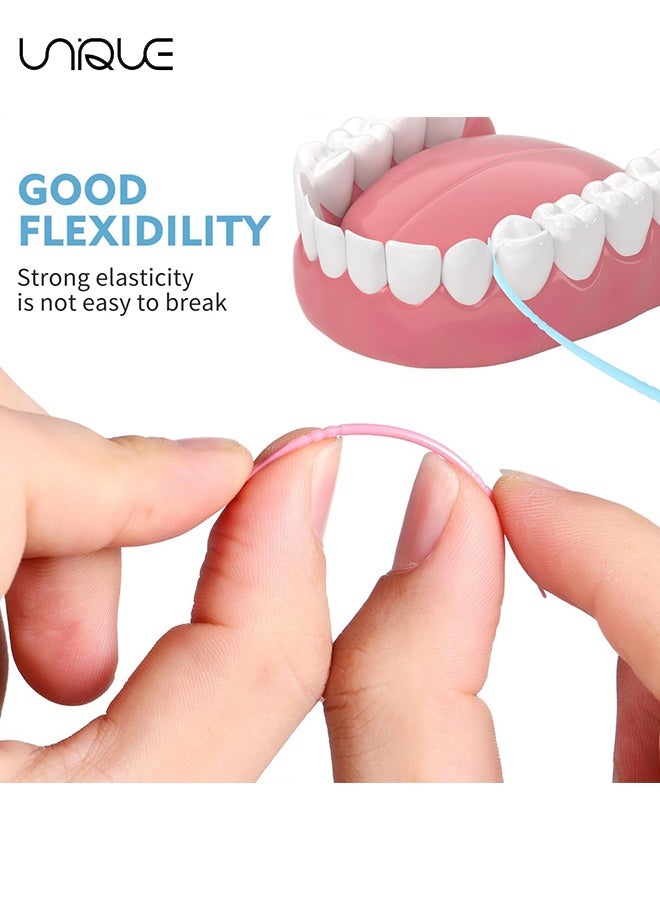 Unique 240PCS Double-Ended Toothpicks - 60Pcs/Box Plastic Toothpick - Disposable Toothpicks - 4 Colors - Portable Toothpicks - For Teeth Cleaning, Interdental Brush, Oral Care, Dental Cleaning Sticks - Image 5