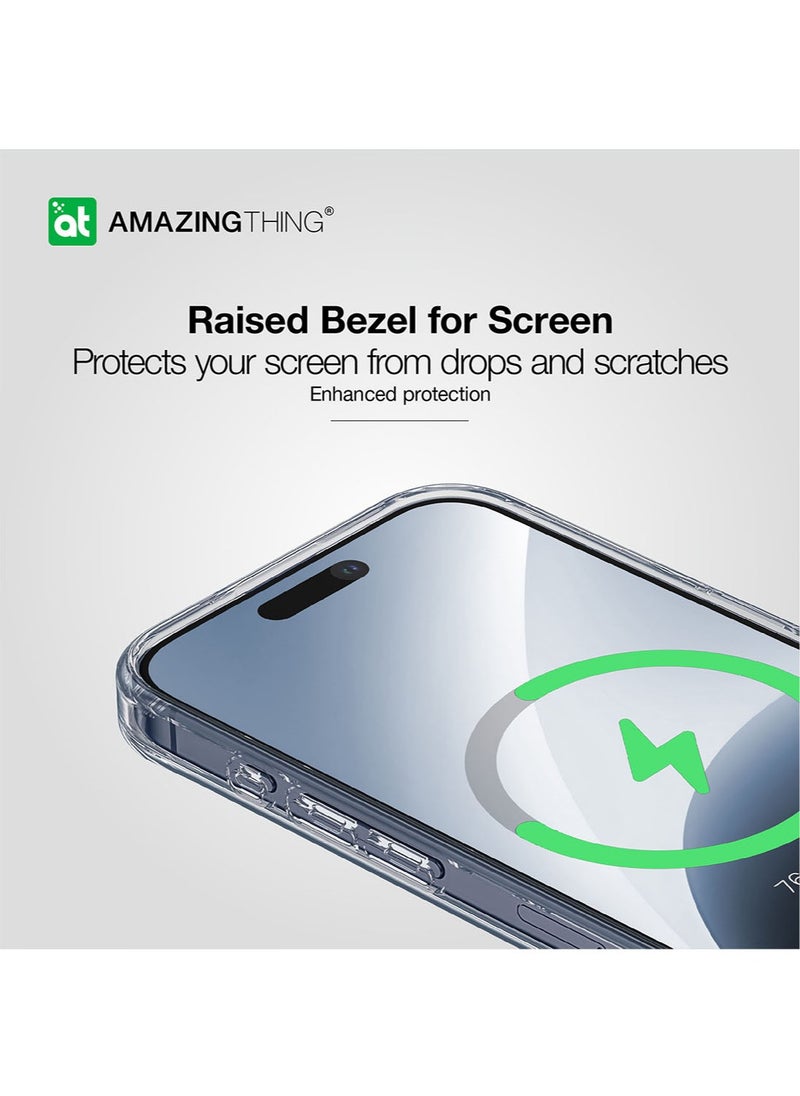 AMAZINGthing - Minimal MAG Drop Proof for iPhone 15 Pro MAX Case Cover with MagSafe - Blue - Image 1