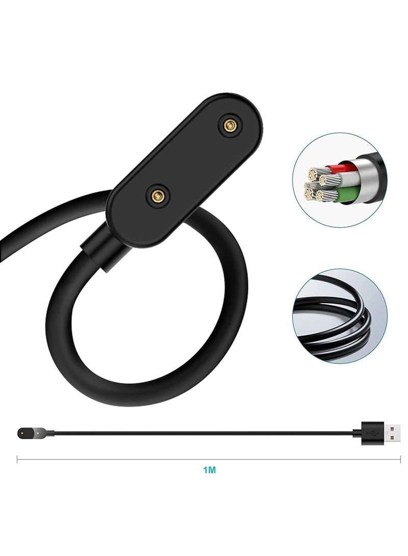 Charger Compatible with Huawei Watch Fit, USB Charging Cable Cord Base Dock Charger Adapter Stand For Huawei Band 6 smartwatch (Black) - Image 4