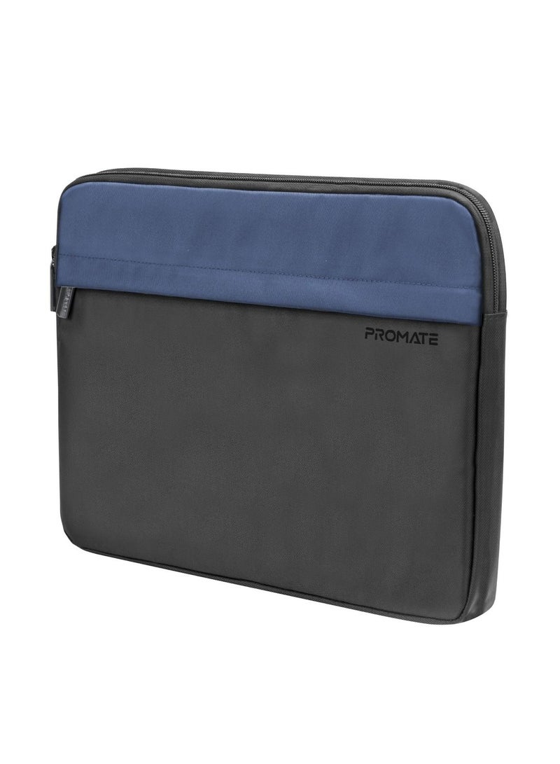 PROMATE Promate Laptop Case, Sleeve with Accessible Front Pocket, Water-Resistance, Padded Inner Lining and Secure Zippers Compatible with 13-inch Laptops, Tablets, Limber-SB.Black - Image 1