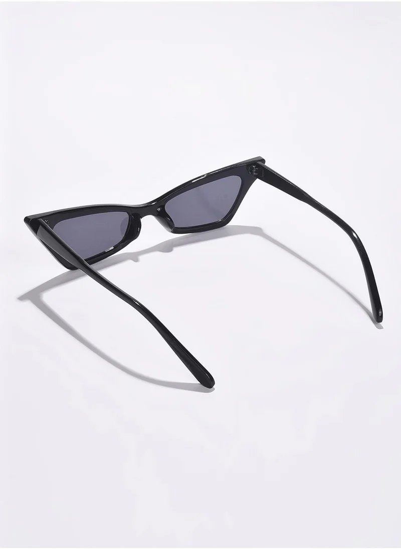 Haute Sauce Black Lens Black Cateye Sunglasses
