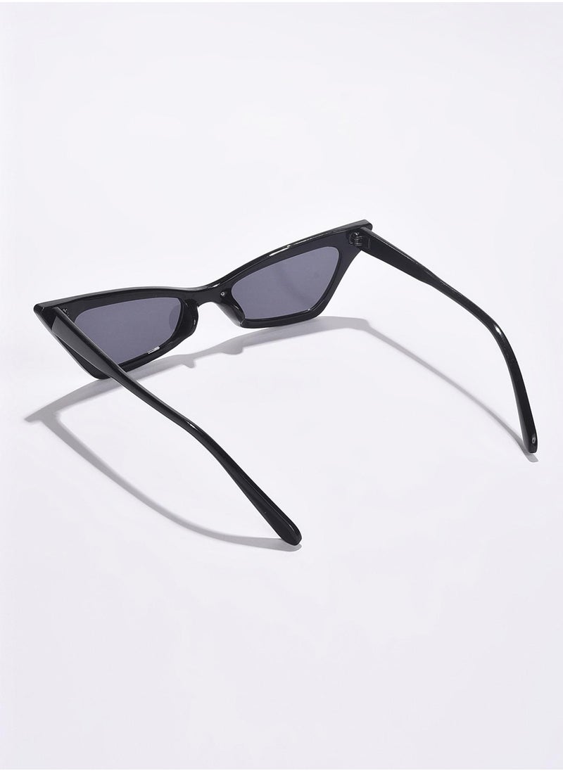 Haute Sauce Black Lens Black Cateye Sunglasses  - Image 4
