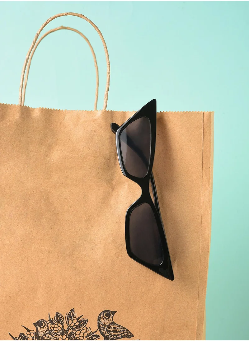 Haute Sauce Black Lens Black Cateye Sunglasses