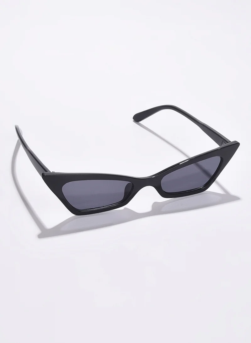 Haute Sauce Black Lens Black Cateye Sunglasses