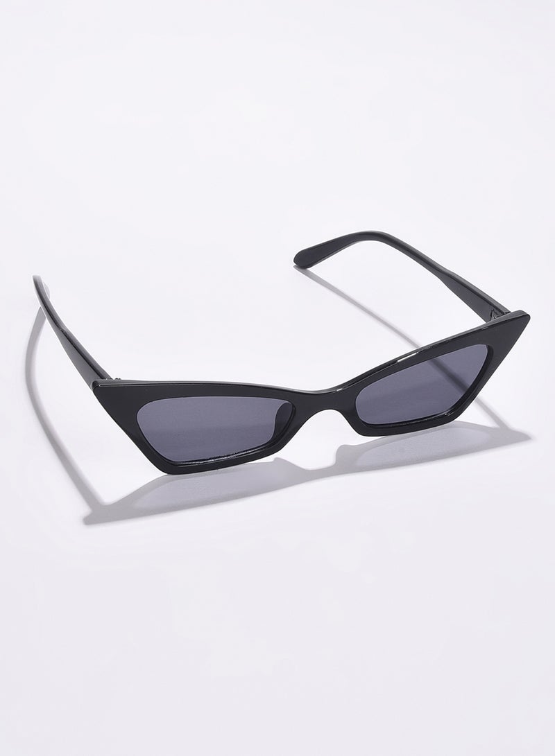Haute Sauce Black Lens Black Cateye Sunglasses  - Image 3