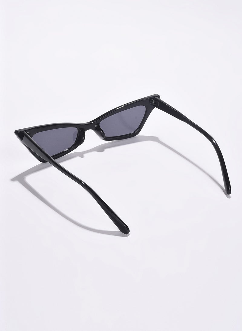Haute Sauce Black Lens Black Cateye Sunglasses  - Image 4