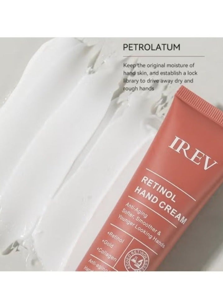 IREV Retinol Hand Cream Firming Anti-Aging Hand Lotion with Collagen, Retinol Moisturizer for Aging & Dry Cracked Hands, Care & Protects Skin, Nails & Cuticles 50ml - Image 2