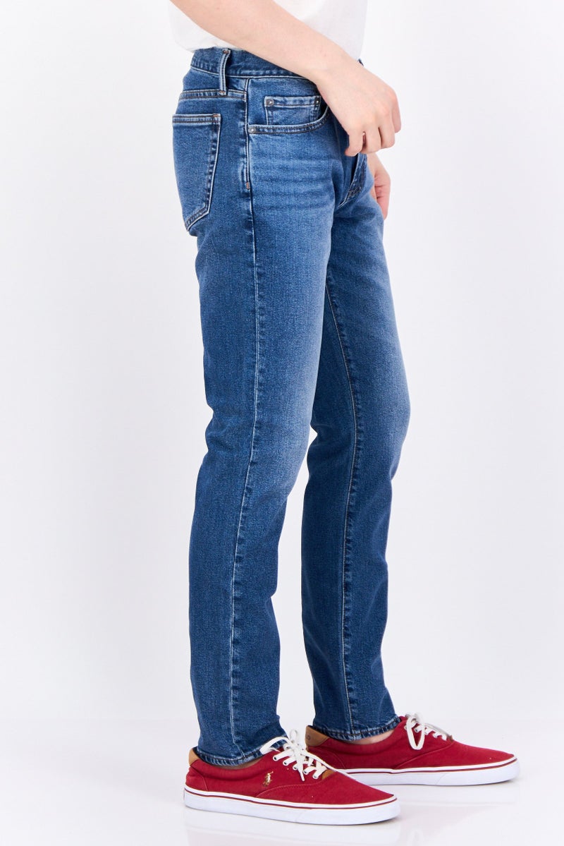 GAP جينز ضيق للرجال قابل للتمدد، أزرق - Image 3