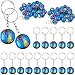CoscosX 1 Globe Keychains Earth Globe Key Chains 100 Pcs Mini Backpack Hook for TravelersBall Keyring Pendant for BagBelt Loop AccessoryBack to School ItemArts and CraftsEducational ToolParty Favors - Image 2