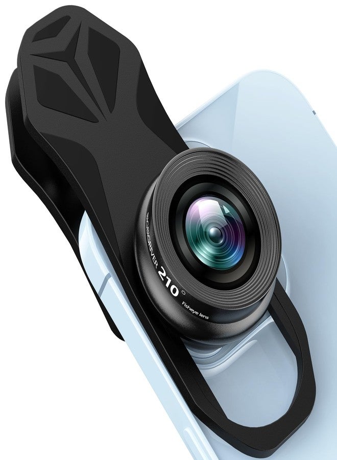 BIGBIGRIVER 210° Fisheye Lens, Professional Cell Phone Lens for iPhone,Samsung,Pixel,BlackBerry,Ipad,Notebook,Etc,Fish Eye Lens - Image 1