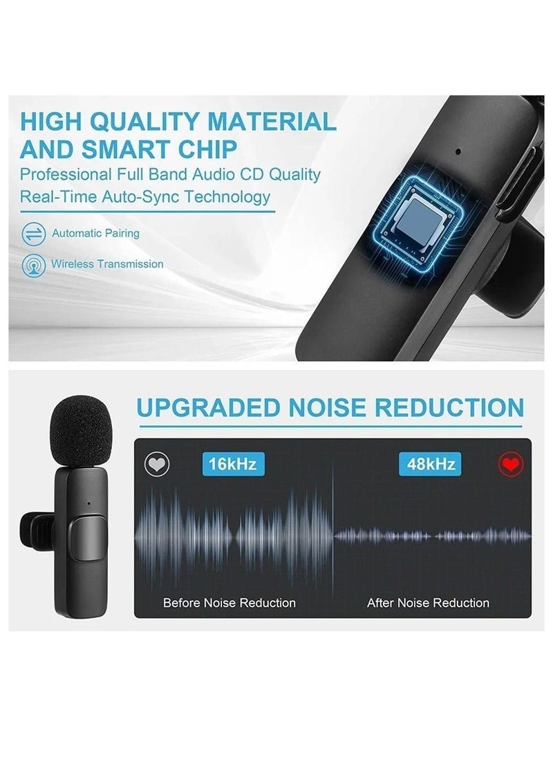 ELTRAZONE K9 Wireless Lavalier Microphone For Type-C Phone Plug-Play Wireless Mic USB-C Android Phone For Video Recording Interview Vlog Auto Sync And Noise Reduction Mic - Image 2