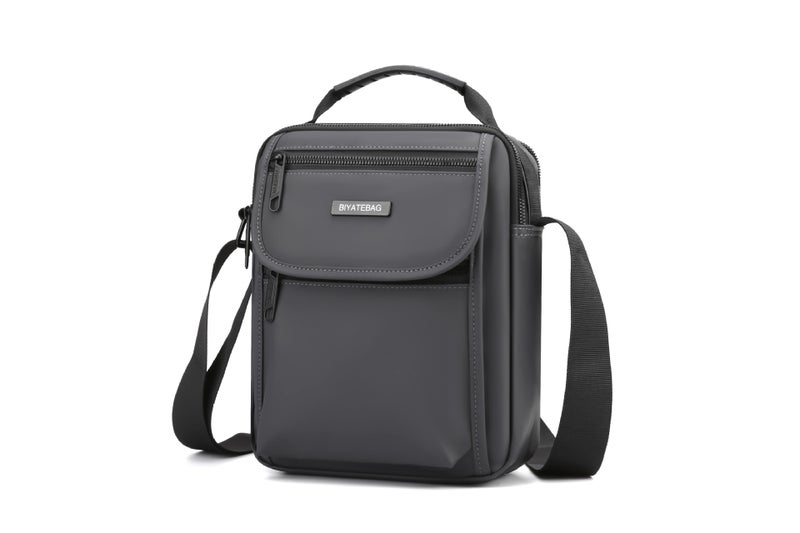 New Water-Repellent Nylon Men'S Shoulder Crossbody Bag Multi-Functional Casual Outdoor Travel Handbag - Image 1