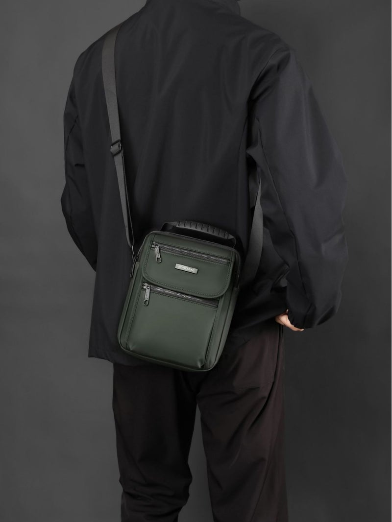 New Water-Repellent Nylon Men'S Shoulder Crossbody Bag Multi-Functional Casual Outdoor Travel Handbag - Image 3
