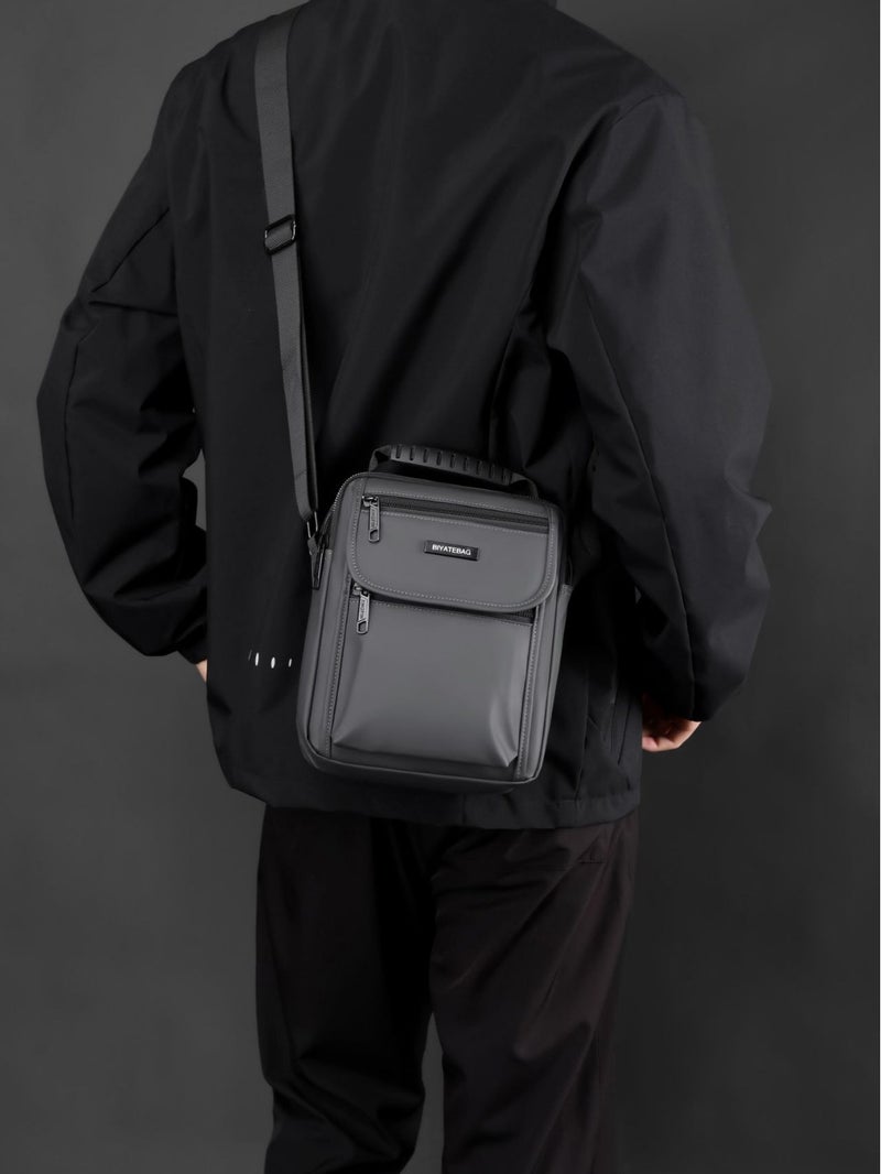 New Water-Repellent Nylon Men'S Shoulder Crossbody Bag Multi-Functional Casual Outdoor Travel Handbag - Image 2