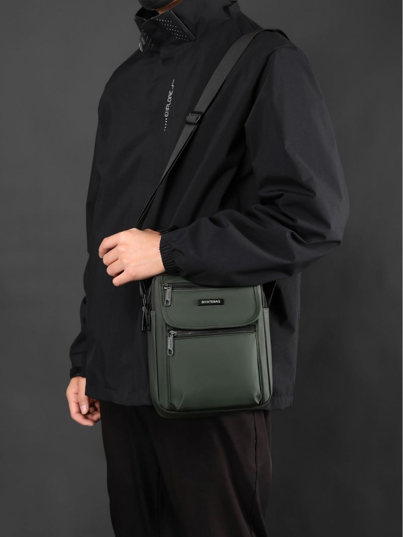 New Water-Repellent Nylon Men'S Shoulder Crossbody Bag Multi-Functional Casual Outdoor Travel Handbag - Image 4