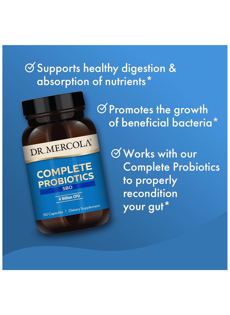 Dr. Mercola Complete Probiotics Sbo 4 Billion Cfu 90 Capsules Dietary Supplement  - Image 4