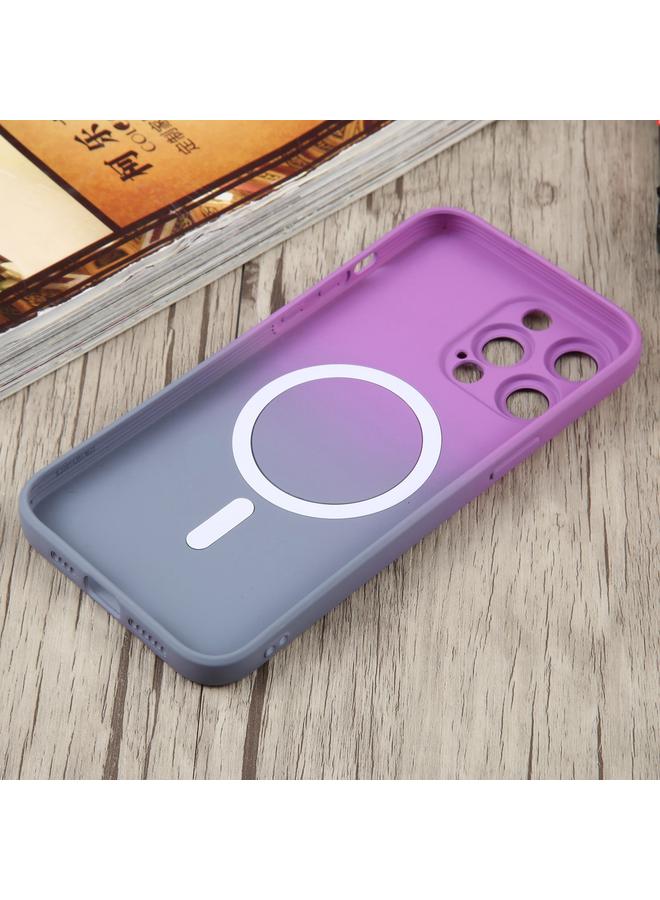 S-TOP Case For iPhone 15 Pro Liquid TPU Silicone Gradient MagSafe Phone Case - Image 5