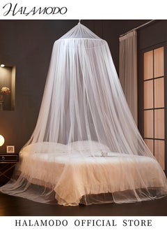 Bed Canopy Mosquito Net Round Lace Curtain Dome Bed Canopy Netting Bed Tent Canopy Bed Frame Hanging Princess Canopy Bedroom Decor for Indoor Outdoor - pzsku/Z8F73B7D08E4DB85C5D8BZ/45/_/1739447296/36cb9322-7058-4918-ba54-9cd4a15f124c