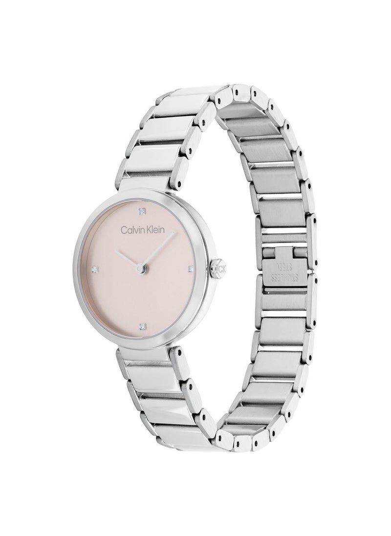 CALVIN KLEIN Analog Round Waterproof  Wrist Watch With Stainless Steel 25200138  - Image 1