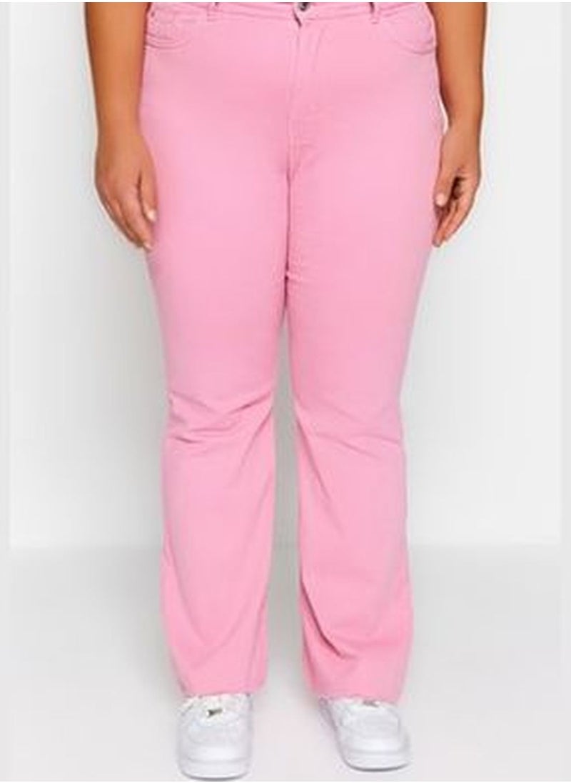 trendyol Pink Cutaway Spanish Fit Denim Jeans  - Image 4