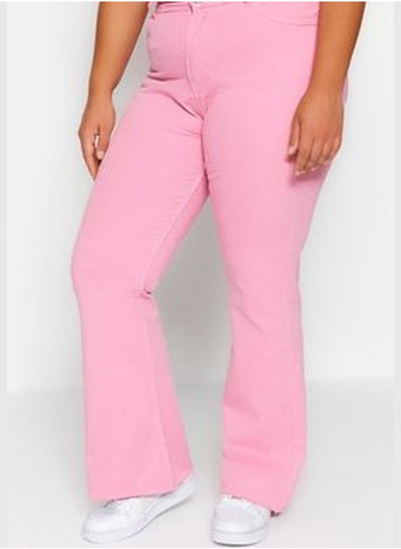 trendyol Pink Cutaway Spanish Fit Denim Jeans  - Image 5