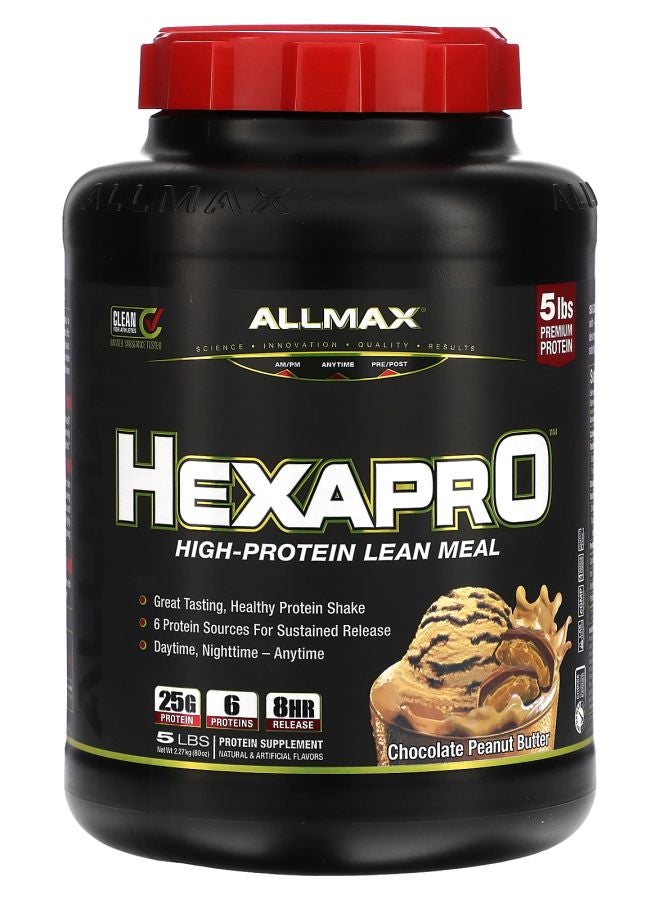 Allmax Hexapro™ High-Protein Lean Meal Chocolate Peanut Butter 5 lbs (2.27 kg)