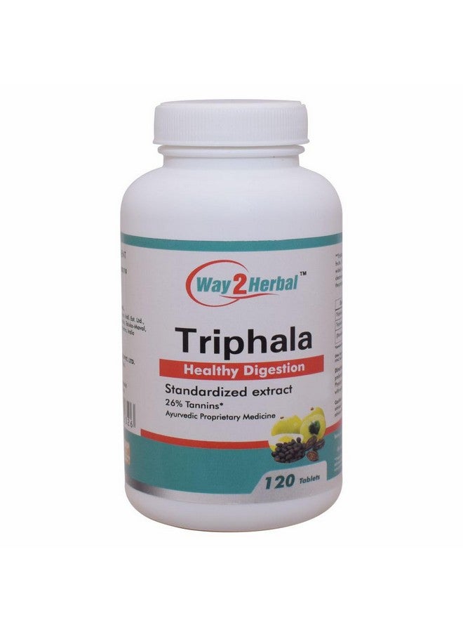 Way2Herbal Triphala Tablets (120 Count Pack of 1) - Image 1