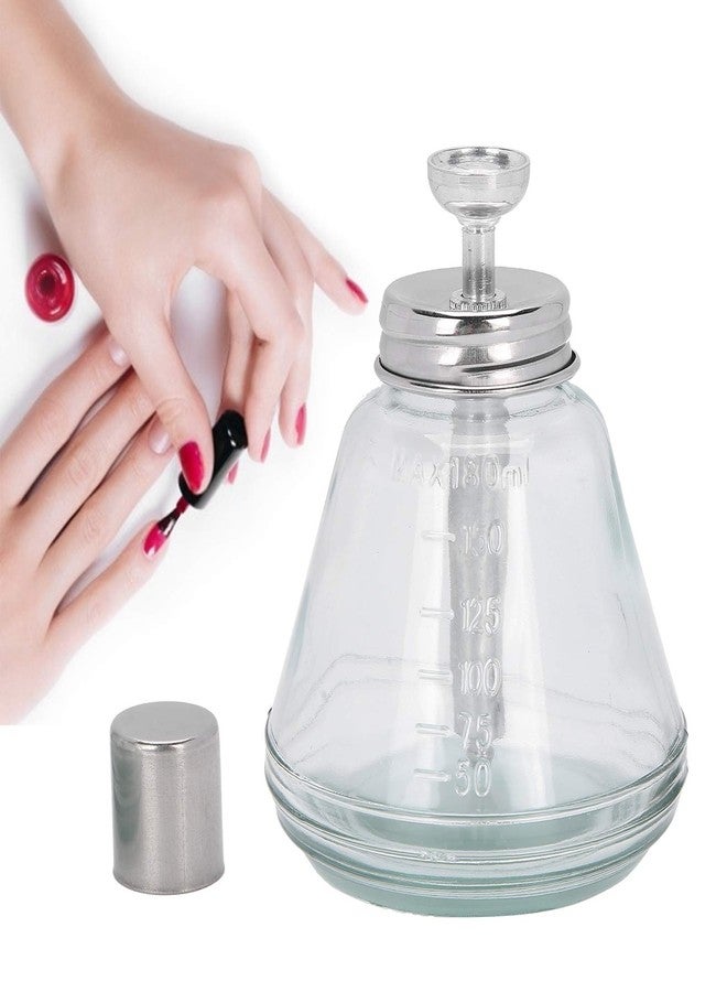 AMONIDA Press Pump Dispenser, Strong And Sturdy Easy To Take Liquid Nail Polish Remover Dispenser, Reduce Volatilization Good Light Transmittance Salon Shop for Home - Image 1
