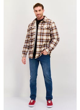 Men Plaid jacket Shirt, Brown Combo - pzsku/Z8F73E195C80916DF8EE2Z/45/_/1737642272/a5534042-01e5-4b8a-a742-e48a2a862f10