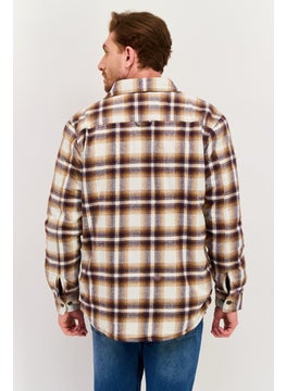 Men Plaid jacket Shirt, Brown Combo - pzsku/Z8F73E195C80916DF8EE2Z/45/_/1737642273/abf83408-98f3-4422-96c5-8bbea40c25df