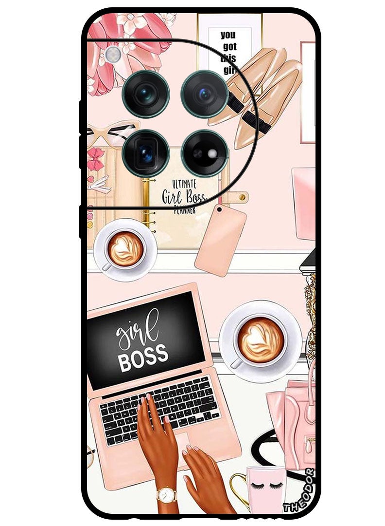 Theodor Protective Case Anti Scratch Shock Proof Bumper Cover For OnePlus 12 Girl Boss Item - Image 1