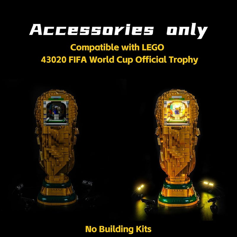 BrickBling LED Light Kit for Lego FIFA World Cup Trophy - Creative Lighting Accessory - Image 4