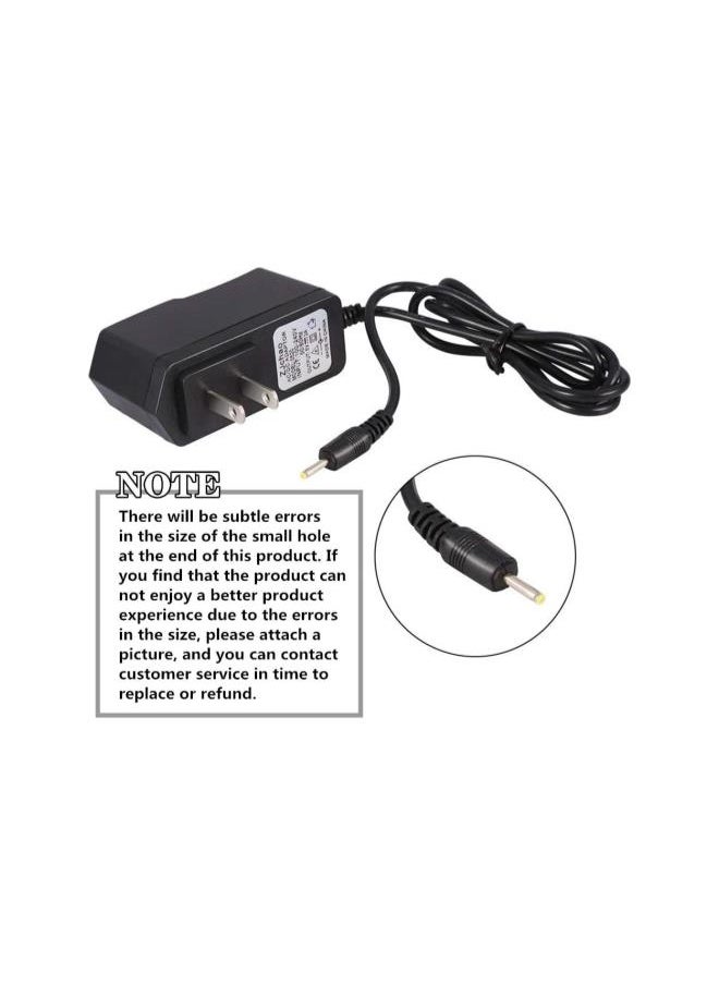 WYBOT - DC 5V 2A/2000mah AC Power Adapter Wall Charger for Android Tablet PC MID eReader with Round 2.5mm Jack US Plug Black - Image 1