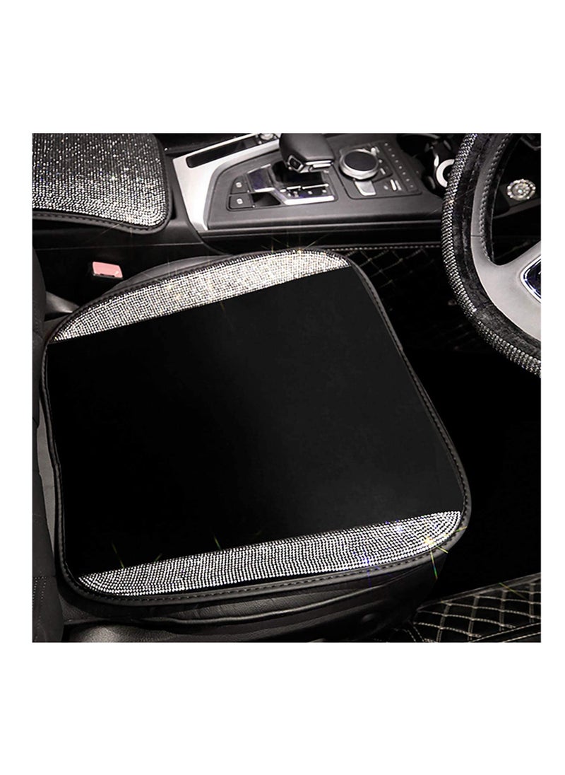 Generic - Bling Seat Covers for Women Girls Rhinestone Breathable Mesh Front Seat Covers Seat Protector Black Seat Covers with Shining Crystals -1Piece for 1 Front Seat, Universal Fit 95% Cars(White) - Image 1