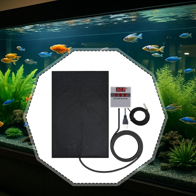 وسادة تدفئة للزواحف، للاستخدام داخل الأقفاص، مزودة بمنفذ USB، مناسبة للببغاوات والضفادع، أبعادها 20 سم × 30 سم - Image 4