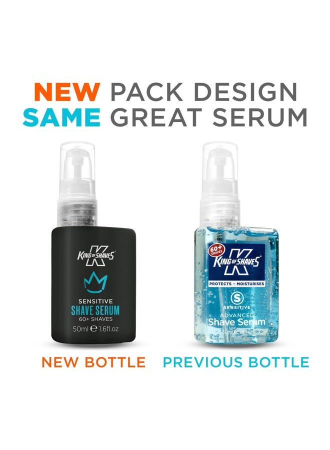 King of shaves Advanced Sensitive Shaving Face Serum For Men 50ml TWIN PACK - Image 3