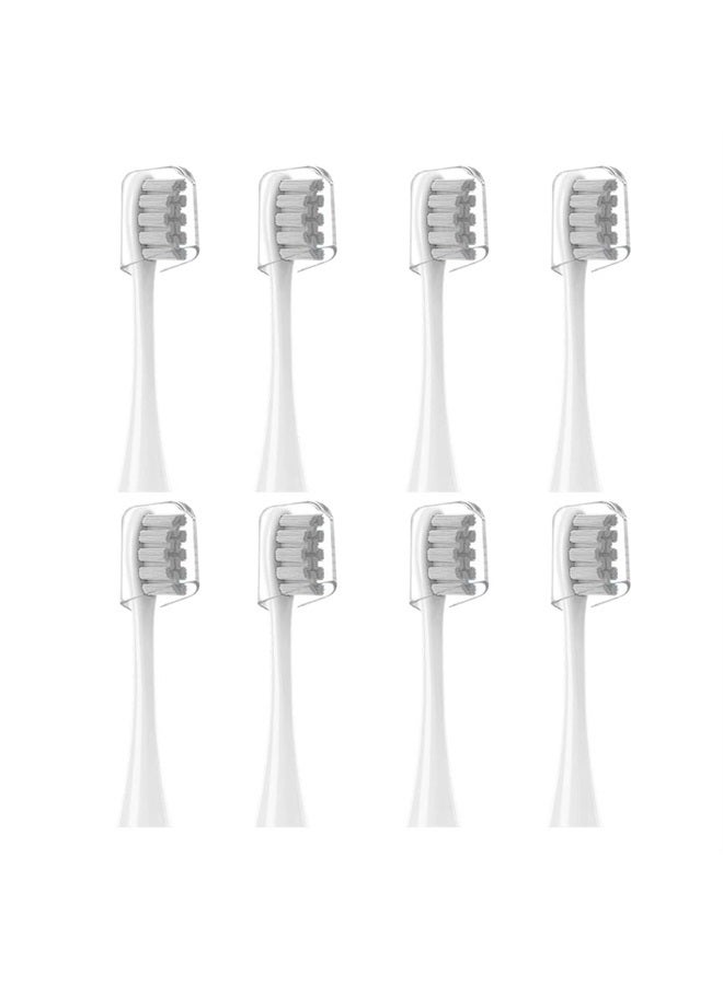 GTHUNDER 8Pcs Replacement Electric 7am 2am Toothbrush Heads, Independent Hygienic Caps,Vacuum Packaging, for All Clean Models Clean x pro Elite & X & X Pro & Flow & F1 & Air 2 (Grey) - Image 1