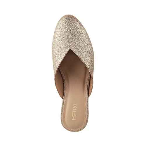 Metro Womens Synthetic Gun Metal Slip Ons (Size (7 UK (40 EU)) - Image 5