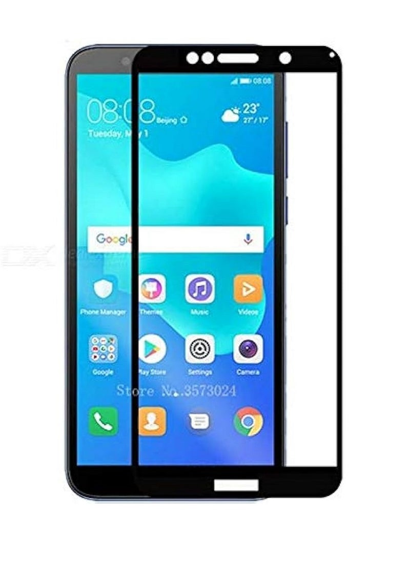 Super Tempered Glass Screen Protector 5D Designed For Huawei Y5 Prime (2018) Full Glue Edge to Edge Full Screen Coverage And Bubble Free - Image 1