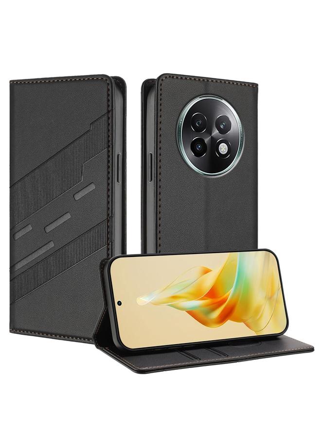 S-TOP Case For Realme 13+ Global Embossed Multi-functional Wallet Retro Leather Phone Case - Image 1