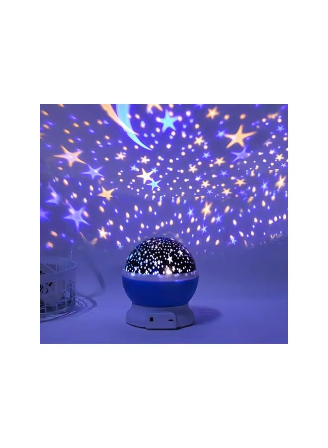The Bros Romantic Sky Star Master Night Light Projector Children Kids Baby Sleep Lighting USB Lamp LED Projection,Star Night Light Projector for Baby,360° Rotating Starry Lamp for Kids 9 Light Modes - Image 2
