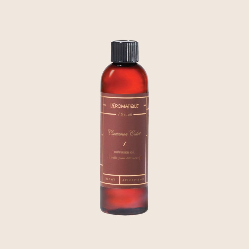 Aromatique Cinnamon Cider Fragrant Diffuser Refill Oil 4 Fl Oz For Reed Diffuser Sets For Home D?Cor And Gift