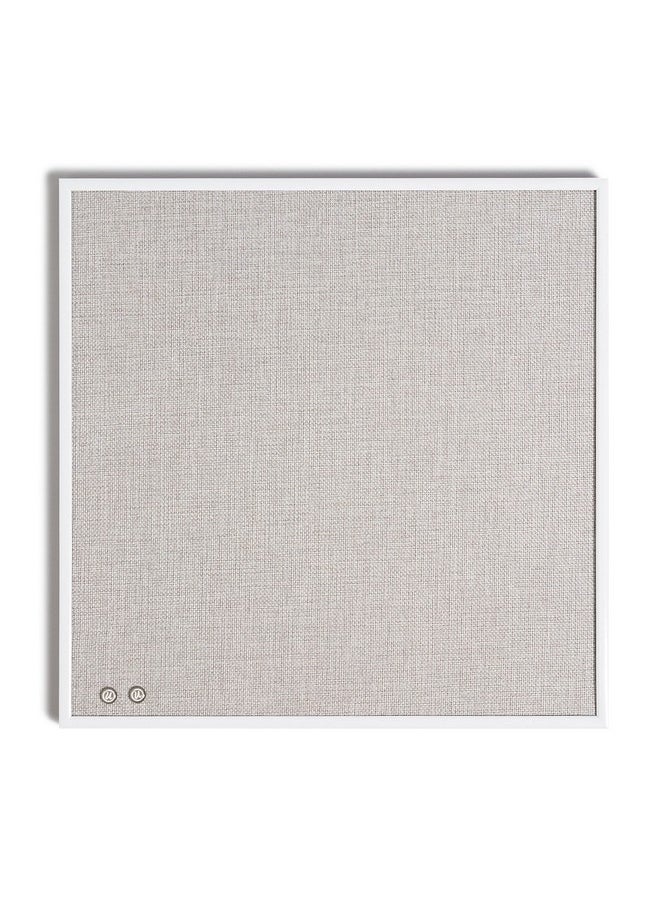 Farmhouse Linen Bulletin Board 14X14 White Metal Frame Industrial Grade Pinning Surface - pzsku/Z8F747CAD621E32B88A72Z/45/_/1720701950/ecd32a1e-c6f0-4437-a17a-cbb2026f6292