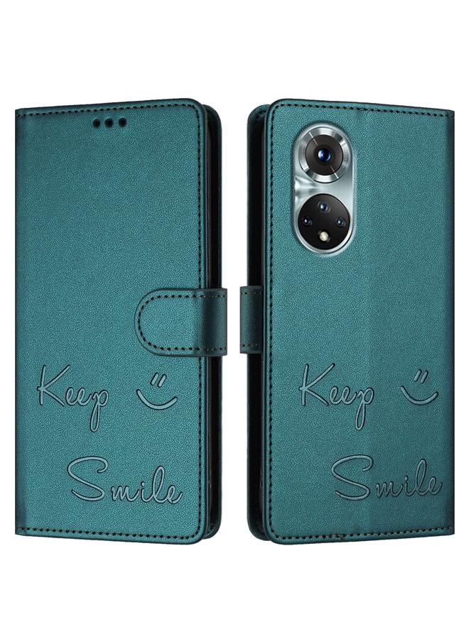 S-TOP Case For Huawei nova 9 Smile Embossing RFID Leather Phone Case - Image 3