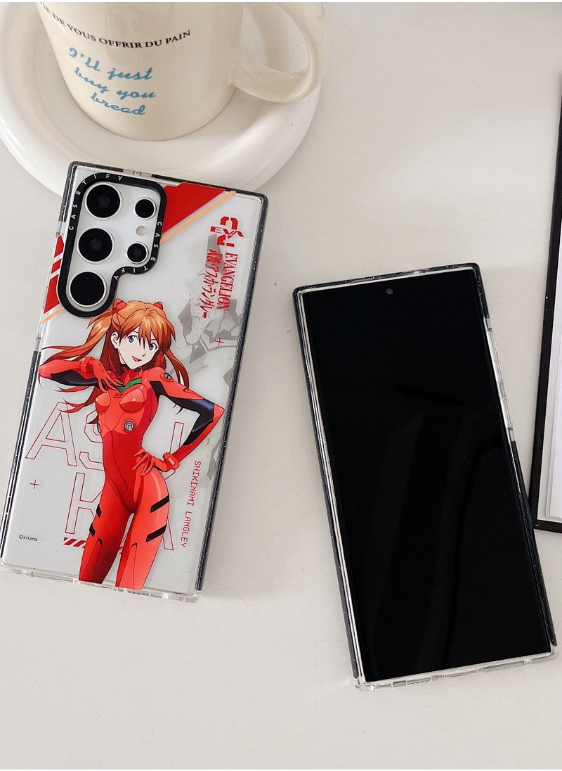Casetify - EVA Pilot's Pride: Samsung Galaxy S23 Ultra 'Red Comet' Sparkle Case - Image 1
