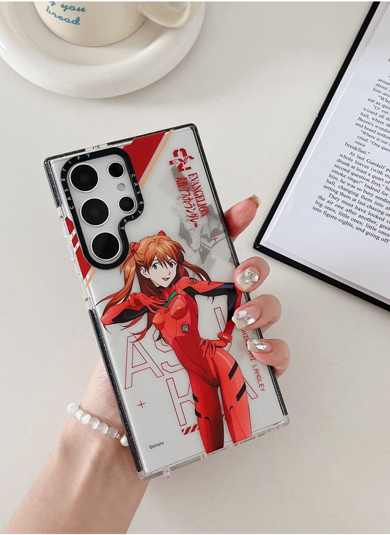 Casetify - EVA Pilot's Pride: Samsung Galaxy S23 Ultra 'Red Comet' Sparkle Case - Image 1