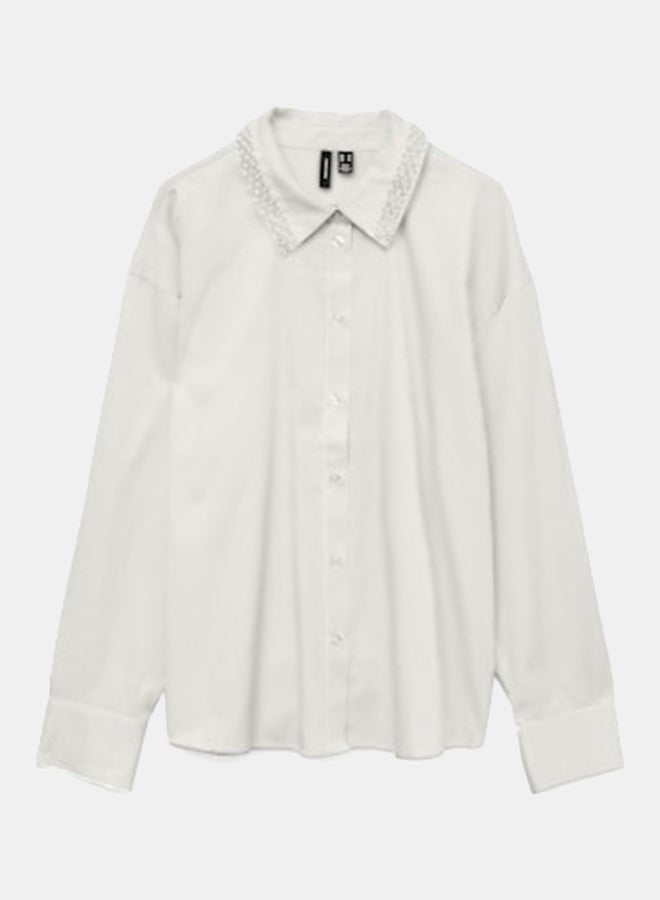 VERO MODA Womens Janni Pearl Longsleeve Shirt