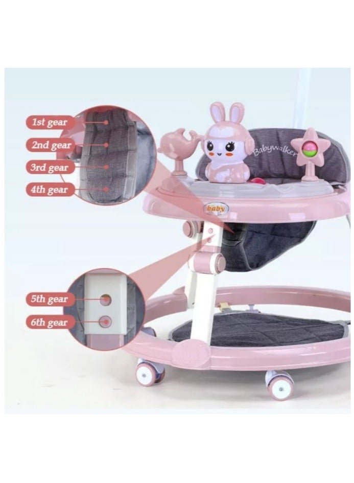 Baby walker for Babies Anti-o-leg Multi-function Anti-rollover Baby Walker wheels and Seat Music Push Walker Stroller - Image 2