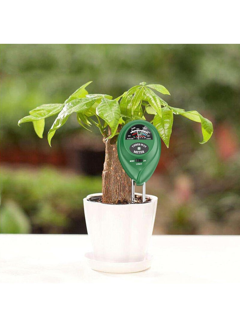 أتري جهاز قياس درجة حموضة التربة من أتري، مجموعة اختبار التربة 3 في 1 مع اختبار الرطوبة والضوء ودرجة الحموضة للحديقة والمزرعة والعشب والداخل والخارج (لا حاجة للبطارية) - Image 2